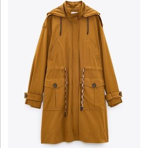 ZARA Drawstring Trench Coat